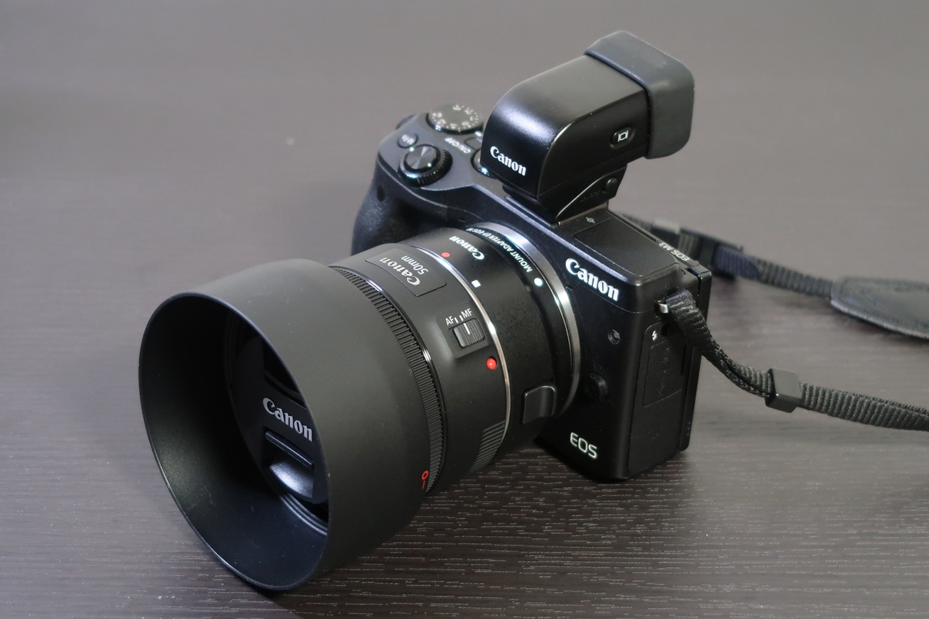 EF 50mm F1.8 STM・レンズマウントアダプター EF-EOSM - レンズ(単焦点)